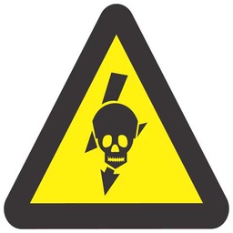 [WW25] Beware Of Exposed Live High Voltage Equipment safety sign